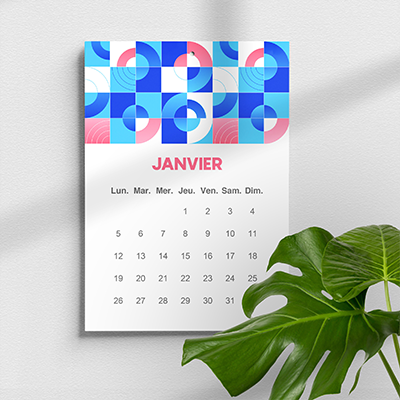 Illustration : Calendrier encollé