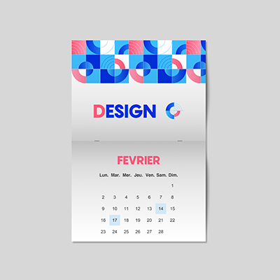 Calendrier encollé