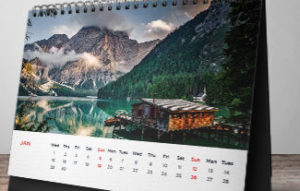 calendrier chevalet