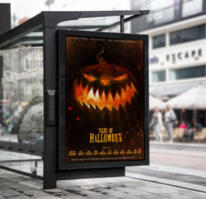 affiche publicitaire Halloween