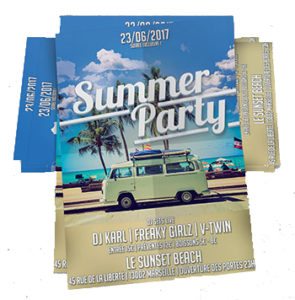 flyer publicitaire summer