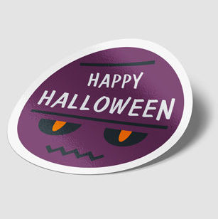 sticker publicitaire Halloween