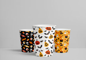 verre en carton Halloween