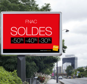 Affiche panneau impression soldes