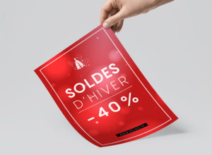 flyer pour les soldes 