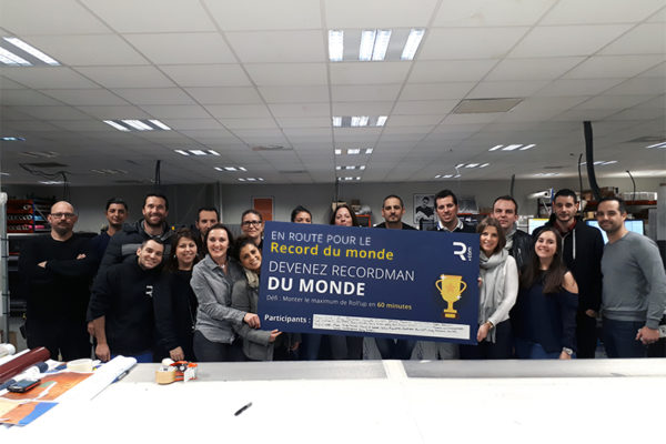 Record du monde roll'up