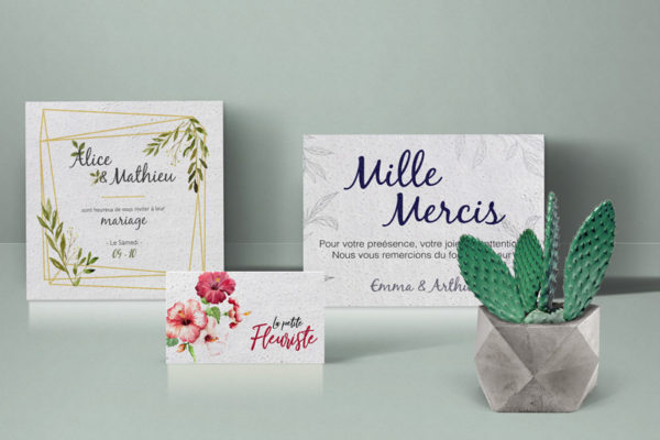 impression papier ensemencé