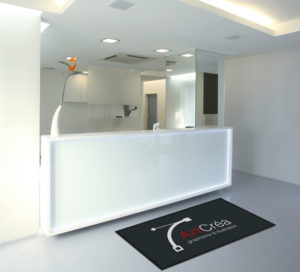 impression tapis d'accueil entreprise