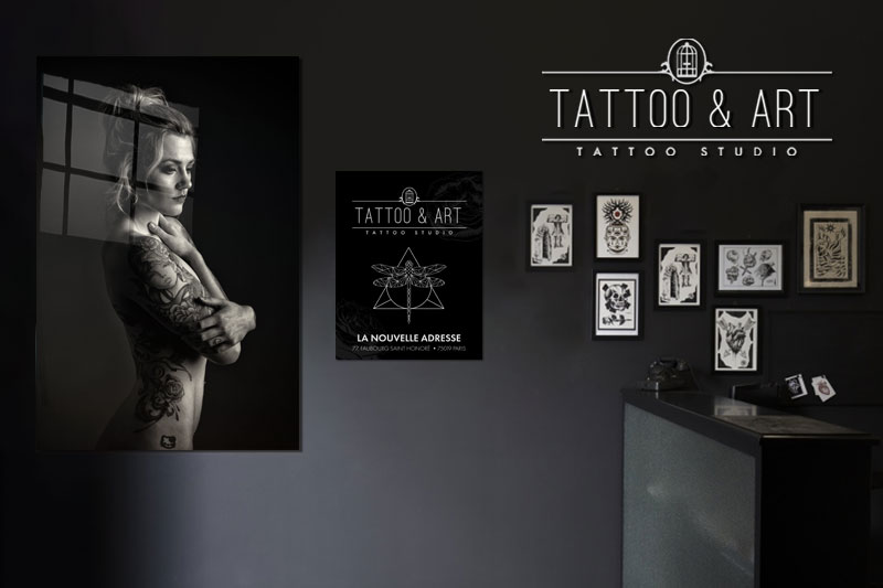 impression salon de tatouage