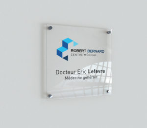 impression plaque plexiglass