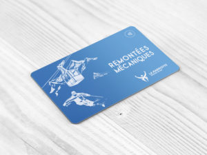 impression carte RFID sports d'hiver