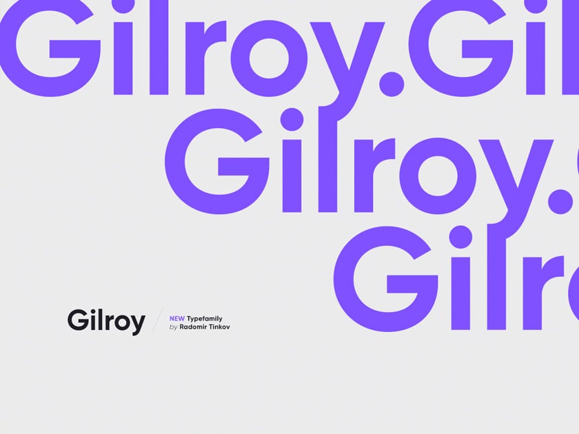 typographie gilroy