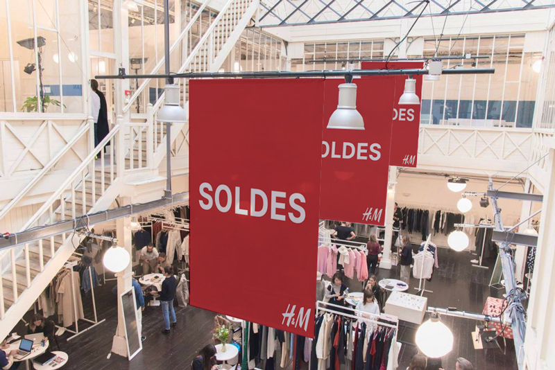 impression visuel suspendu soldes été