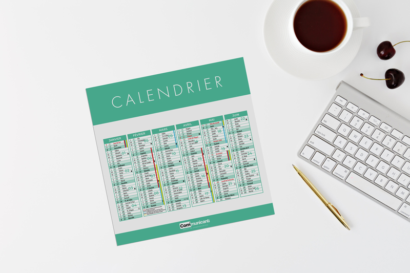 calendrier carton pas cher