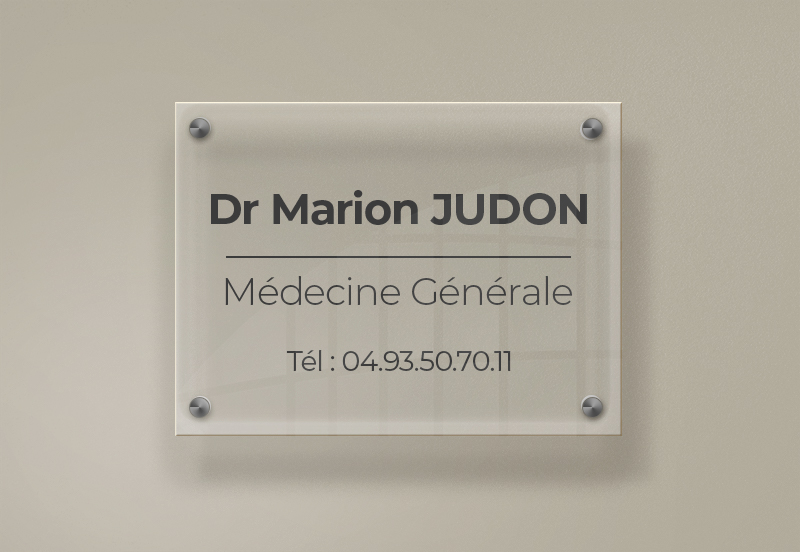 Plaque professionnelle plexiglas