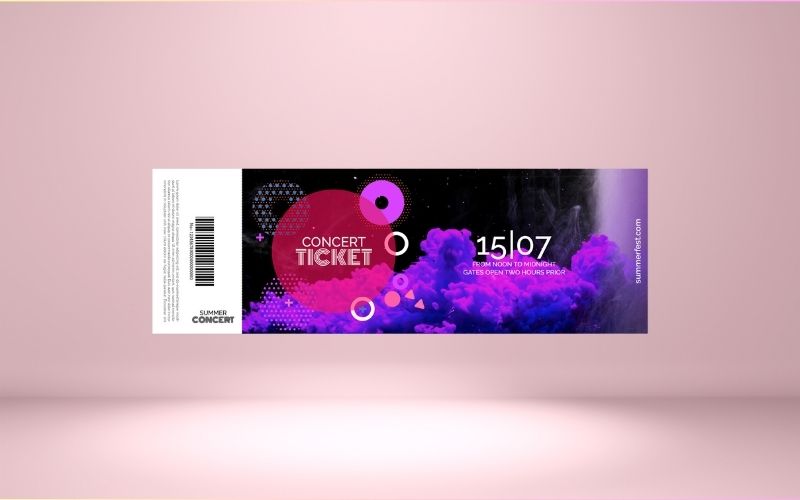 billet-ticket de concert
