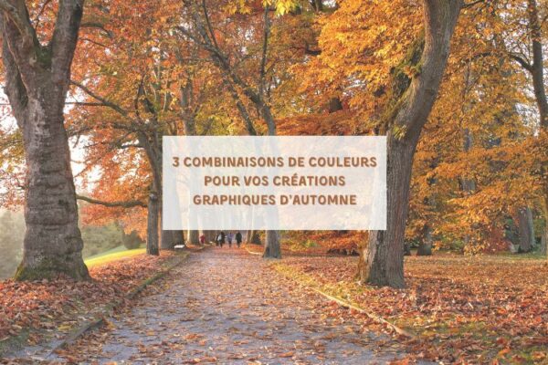 3 combinaisons de couleurs pour des création graphiques en Automne