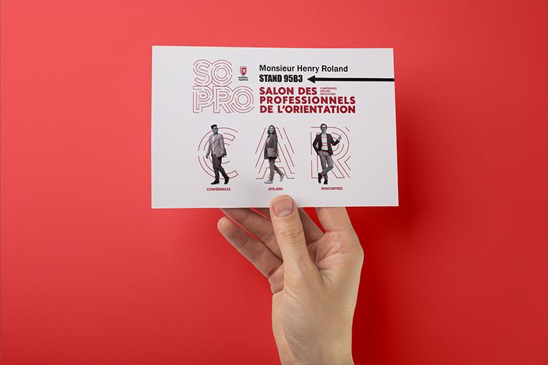 cartes d'invitation pour un salon professionnel