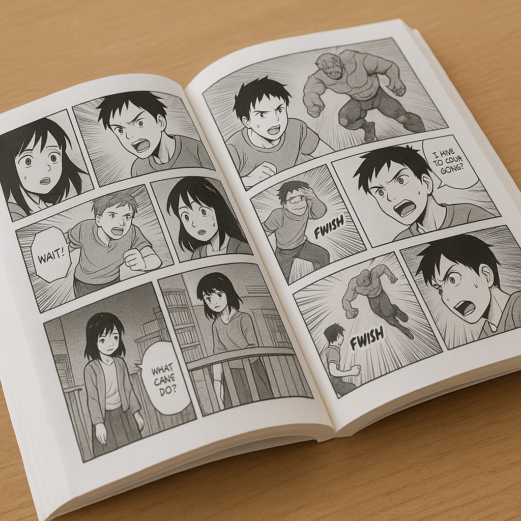 manga : un des nombreux modèles de livres personnalisés
