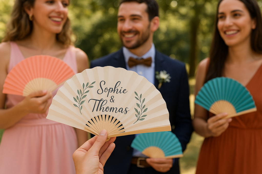 L'éventail personnalisé pour mariage : un objet incontournable