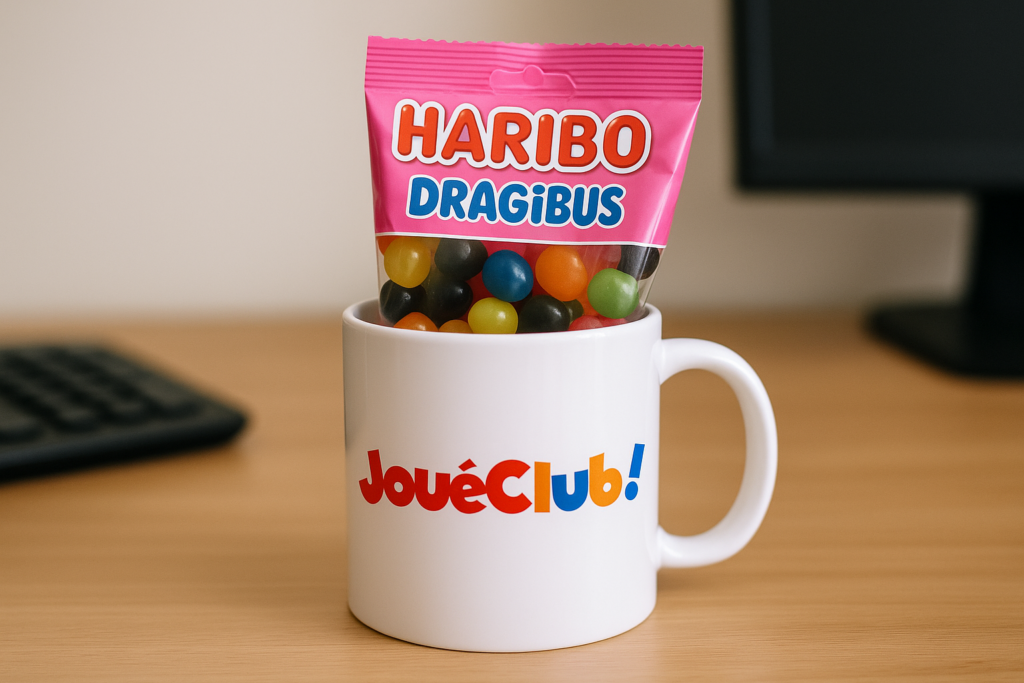 Le mug bonbon : un goodies populaire au travail