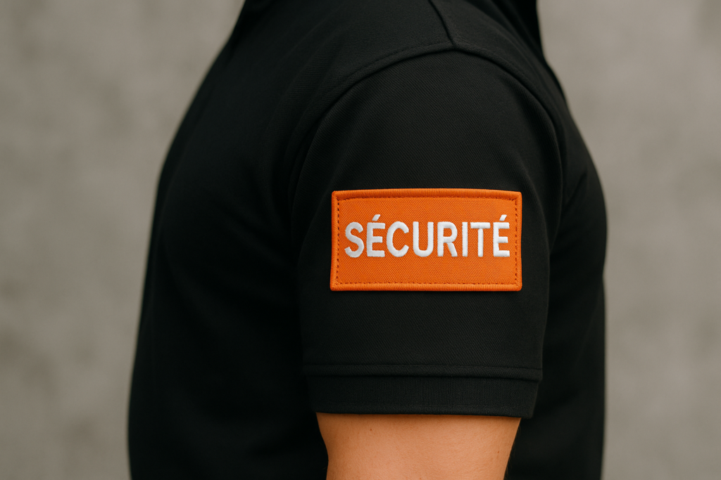 écusson personnalisé pour un agent de sécurité