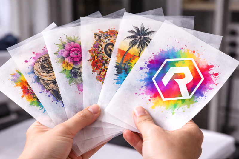 Les films de transfert DTI avant pose sur les textiles