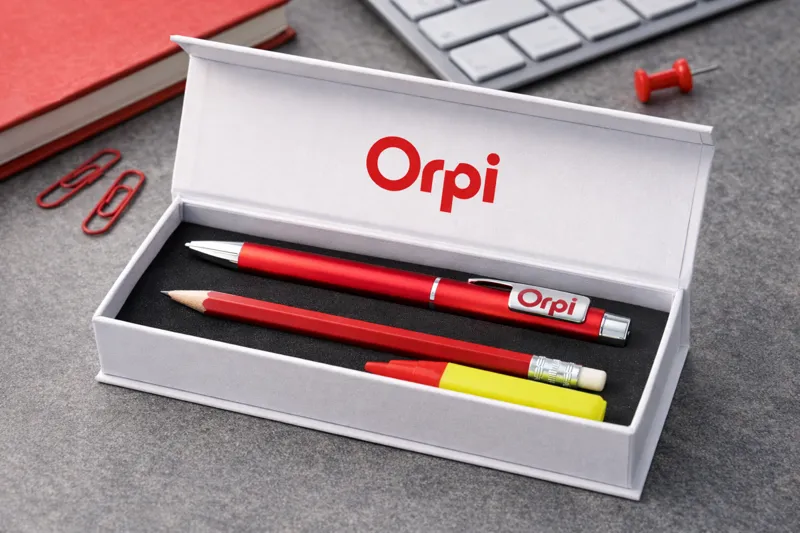 Étui à stylo personnalisé pour compléter la large gamme de stylos publicitaires