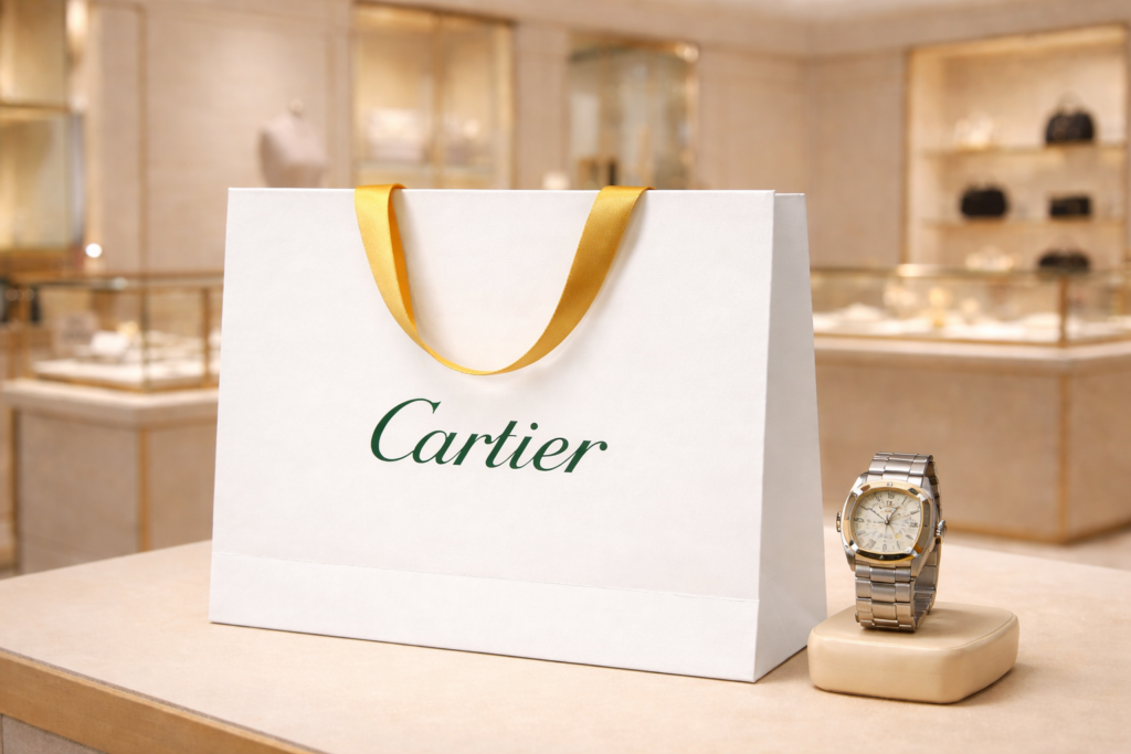 Sac haut de gamme avec anses dorées