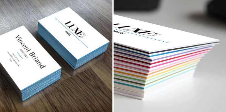 Découvrez la carte de visite multicolor, dès 25 exemplaires seulement !