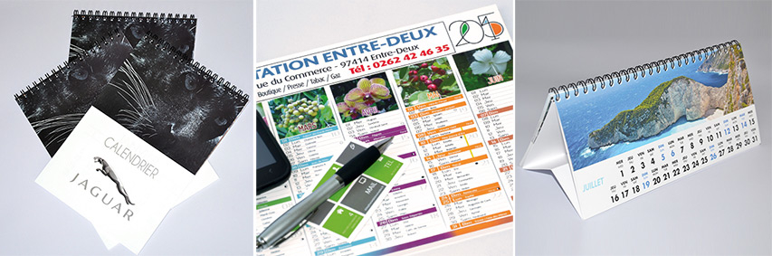 Baisse de prix sur nos calendriers rembordés, chevalets et muraux