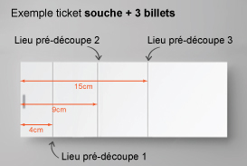 Ticket à Souche Grand Format  Carnet Billet Personnalisable Tombola