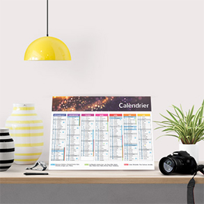 Calendrier rembordé