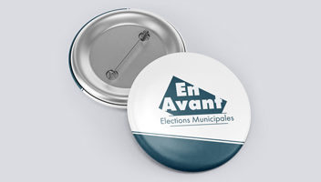 Badge bouton